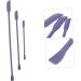 Healeved 3pcs Small Tip Scraper Skincare Tiny Spatula Mini Spatula Silicone Bottle Scraper Violet - Buy Online on GoSupps.com