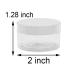 20 Pcs 1oz Plastic Jars with Screw Lids - Clear Leak Proof Containers for Cosmetics, Salves, Lip Balm - White Lids - Buy Online on GoSupps.com