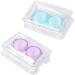Solustre 6-Pack Mini Container Set for Colored Contact Lenses - Tweezers Cleaning Case Solution and Mirror Box | Shop Internationally - Buy Online on GoSupps.com