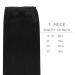 35cm 80g Deep Black Real Hair Extensions - Remy Sew In Wefts for Tresses | Breathe Easy Quality - Buy Online on GoSupps.com