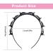 2 Pcs Clip Headbands Black Hairpin Headband -Double Bangs Hairstyle Hairpin Hairband With Clips/Korean Twist Braid Headband Non-Slip/Double Layer Twist Plait Headband for Women Girls - Buy Online on GoSupps.com