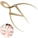 Hemoton 1pc Eyebrow Positioning Ruler Brow Mapping with Ruler Eyebrow Ruler Printable Appliance Gold Alloy 16.5x5.4cm Golden - Buy Online on GoSupps.com