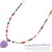 OATIPHO Colorful Heart Pendant Womens Summer Accessories Personalized Necklace Bride Bead Necklace Love As Shown 2 49X2CM - Buy Online on GoSupps.com