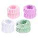 4paires Bracelets Pour Laver Le Visage Et Bandeaux Anti-transpiration Pour Femmes Et Filles
