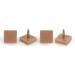 HARFINGTON 5 Pairs TPU Kitten Heel Tips - Replacement Tap Caps for Women High Heels | 3mm Pin 16mm Square Heel Repair Caps in Beige - International Shipping Available - Buy Online on GoSupps.com
