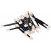 Beavorty 300 Pcs eye makeup Dual Sided Eyeshadow Brush Cosmetic eye shadow stick major Size 2x3pcs Blackx3pcs - Buy Online on GoSupps.com