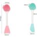 Double Head Facial Brush - Exfoliating Scrub & Massage Tool for Skincare | International Shipping Available - Buy Online on GoSupps.com
