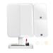 FVITA Makeup Mirror with Lights 3 Color 52 LED HD Tri-Fold Makeup Mirror with Storage 2X 3X Magnification Makeup Mirror Touch Control Vanity Mirror Portable Women Gift(White)