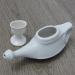 Ancient Impex Ceramic Neti Pot with Complementary Ceramic Eye Wash Cup and 5 Sachets Neti Salt - White Color - Buy Online on GoSupps.com
