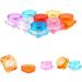Desikixudy Cosmetic Sample Container Plastic Clear Cosmetic Pot Jars with Screw Cap Lid for Eye Shadow Nails Powder Jewelry - Buy Online on GoSupps.com
