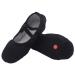 Acfoda children's adult ballet shoes ballet slippers with split leather sole size 22-44 31 EU black