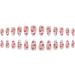 JUSTOTRY 24 Pcs Short False Nails Stiletto with Red Heart White French Press on Nails Pattern Fake Nails Short with Nail Glue Almond Medium Stick on Nails for Women Nails Fake Nail for Nails Art white&heart 2 - Buy Online on GoSupps.com