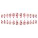 Justotry 24 Pcs Stiletto Nails - Red Heart & White French Press Almond Art - Trendy Medium Fake Nails for Women - Buy Online on GoSupps.com
