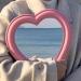 BinaryABC Heart Makeup Mirror - Wall/Desktop Cosmetic Mirror for Bedroom - Valentines Day Gift (Pink) - Buy Online on GoSupps.com