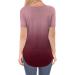 Bokeley 2019 Women's V Neck High Low Hem T-Shirt - Wine (X-Large) - Buy Online on GoSupps.com