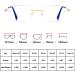 Riccie Ultra-Light Borderless Titanium Reading Glasses for Men - Anti-Blue Light HD Aspherical Magnifying Glass | +1.0 to +3.0 Magnification - Buy Online on GoSupps.com