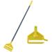 Mop Handle Commercial Heavy Duty - 60 inch Metal Commercial Mop Stick,Side Gate Mop Head Replacement Holder for Floor Cleaning,Clamp Mop Handle Quick Change for Wet Mop