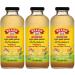 Bragg Organic Apple Cider Vinegar Beverage, Ginger Lemon Honey, 16 fl oz (473 ml) (Pack of 3)