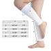 Novetec Calf Compression Sleeves (20-30mmHg) - Running, Cycling, Shin Splint Support | Relieve Leg Pain & Travel Comfort | Medium White | One Pair - Buy Online on GoSupps.com