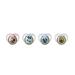 Tommee Tippee Moda Pacifiers Symmetrical Design BPA-Free Silicone Binkies 0-6m 4-Count Multiple Colors