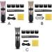 lmoikesz Electric Hair Clippers 0.8-2.0mm Adjustable Barber Men Trimmers Washable Low Noise Shaver with Limit Hairbrushes Gray - Buy Online on GoSupps.com
