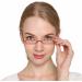 BILIZA Mini Compact Slim Reading Glasses | Blue Light Blocking Eyeglasses for Men & Women | 1.5X Gold Metal Frame - Buy Online on GoSupps.com