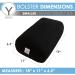 Restorative Yoga Bolster Set | 100% Cotton Pillow with Extra Cover & Carry Bag | GAYO Travel Size (18 x 11 x 6.5 in) - Buy Online on GoSupps.com