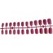 rongweiwang 24 Pieces Fake Nails Press on Flat-end Artificial Nail Tips Elegant DIY Accessory Beauty Kit Manicure Decoration rose red - Buy Online on GoSupps.com