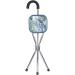 Walking Stick with Seat Stainless Steel Portable Folding Cane Seat Cane Unisex Lightweight Travel Crutch for The Elderly for Elderly Gift