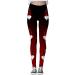 Mjiqing Women's Christmas Leggings - Opaque High Waist Yoga Pants & Streetwear Tights in 34 Wine - Slim Fit Elastic Fitness Wear - Buy Online on GoSupps.com