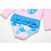 Bonverano Baby Girls Swimsuit UPF 50+ Long-Sleeve Mermaid One Piece - 3-6 Months - Buy Online on GoSupps.com