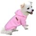 Hualisiji dogs hoodie dogs sweatshirt fleece sweater dog chihuahua sweater warm and light with a soft texture easy to wear and light colors (m pink) m pink pink