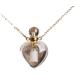 Elegant Heart Stone Essential Oil Pendant Necklace - Roses Amethysts Quartz & Labradorite - Perfect Jewelry Gift for Women - Buy Online on GoSupps.com