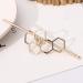 Dainty Geometric Bee Hair Sticks - 2Pcs Minimalist Gold & Silver Hairpins for Chignon Buns | Women's Hair Accessories - Buy Online on GoSupps.com