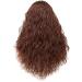 24-Inch Long Curly Dark Brown Synthetic Wig for Women - Free Wig Cap Included | Stylish Middle Part Hair - Buy Online on GoSupps.com