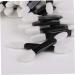 50pcs Disposable Ended Sponge Eye Shadow Applicators Dual Sided Eyeshadow Brush Sponge Tipped Oval Makeup Applicator Black - Buy Online on GoSupps.com