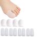 Xwanli toe caps toe sauces silicone toe protection against bladder formation and callus relief from missing or ingrown toenails (12 pieces size L and M)