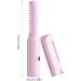 Rechargeable Wireless Hair Straightener Comb - 3 Temperature Levels Portable Hair Straightening Brush & Curler (Pink) - International Shipping Available - Buy Online on GoSupps.com