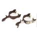 Horse Spurs Low Carbon Steel Horse Boot Spurs Decoration West Cowboy Style Horse Spurs for Riding