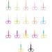 IOIUSKKU Nail Cuticle Nippers Stainless Steel Scissors Eyebrow Trimmer Trimming Tool Spray Gold Pink - Buy Online on GoSupps.com