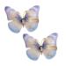 xbiez Rhinestones Hair Clip for Women Metal Hairpin Styling Moving Butterfly Thick Hair Thin Hair Gift Hair Accessories Blue purple
