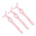 FRCOLOR 3pcs Eyelash Curler Comb Eyelash Tweezer for Women Eyelash Clamp Beauty Tools Eyelash Holder Lash Tool Eye Lash Pink Miss Auxiliary Stainless Steel Cosmetic