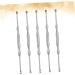 5pcs Stainless Steel Ear Cleaners Set - Ear Wax Removal Curette Kit | Hemoton Earpick Set with Visible Detergent - Silver Ear Spoon and Earplugs - Buy Online on GoSupps.com