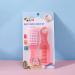 Fublazeze Baby Hair Brush & Comb ABS+Nylon Baby Hair Brush & Comb Massage Tool Baby Pink