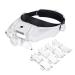 Magnifying Glass Lamp Glasses Loupe Watchmaker Repair Tool Glasses Magnifier LED Headband Magnifying Glass 1.5X 2X 2.5X 3X 3.5X 8 Flexible Gooseneck Arm