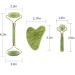 Hrobig Gua Sha & Jade Roller Face Set - 100% Natural Jade Anti-Aging Skin Care Device for Face Eyes & Neck - Tightens Skin & Promotes Youthful Glow - Buy Online on GoSupps.com
