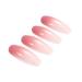 Brishow Pink White Gradient Press On Nails | Ballerina Acrylic Full Cover 24 Pieces for Women & Girls - Buy Online on GoSupps.com