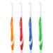 Ouligay 4 pieces Tuft toothbrush inserted brush freaked brush soft tuft stream brush tuft toothbrush intermediate toothbrush tooth gaps brush for braces