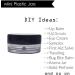 Plastic Jars Round with Black Lids 40 Pieces Mini 10g/10ml Portable Empty Clear Container for Lotion Cream Ointments Travel Make Up Storage Eye shadow Rhinestone Samples - Buy Online on GoSupps.com