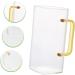 Ciieeo Water Cup Water Glasses Glass Cups Cutting Board Template Clear Cups Milk Container Portable Straw Yellow 13X6X6CM - Buy Online on GoSupps.com